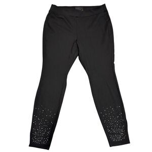 Lane Bryant Women's Size 14/16 Black Embellished High‎ Rise Leggings